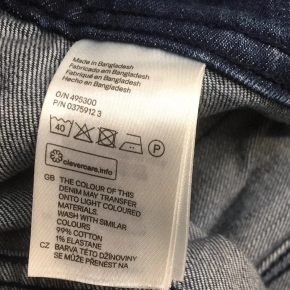 DENIM & CO/ DARK BLUE OVERALLS - Picture 8 of 9